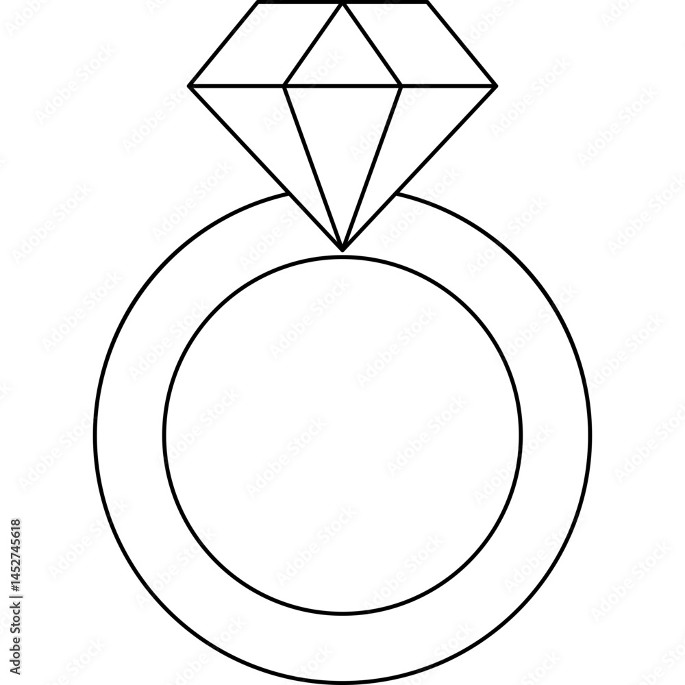 Ring icon single vector illustration Ring icon single vector illustration
