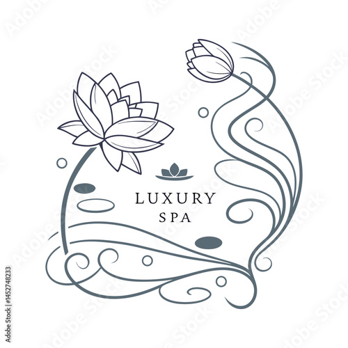 Elegant Spa and Wellness Logo – Professional Branding for Day Spas, Massage Studios, and Luxury Self-Care Services