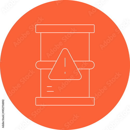 Dangerous icon single vector illustration