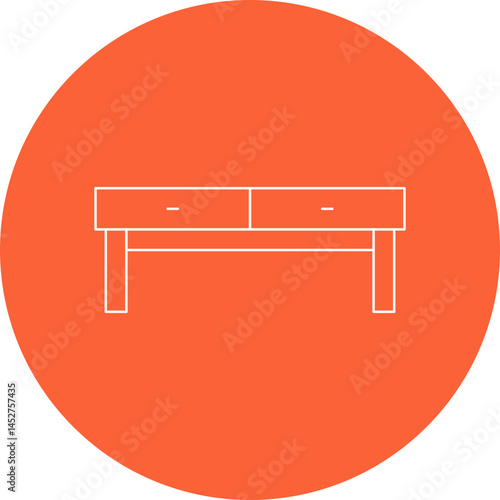 Table icon single vector illustration
