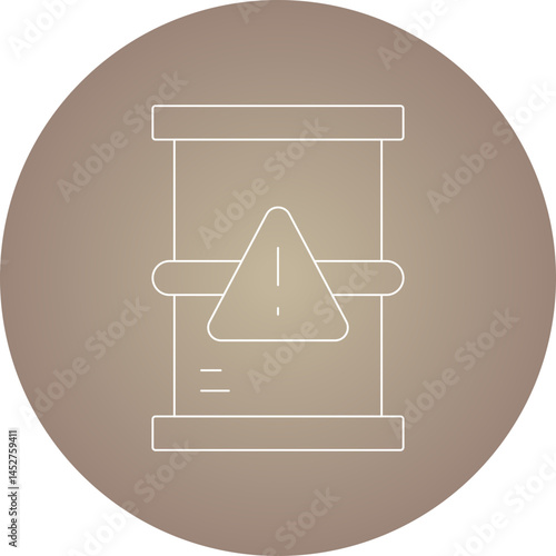 Dangerous icon single vector illustration