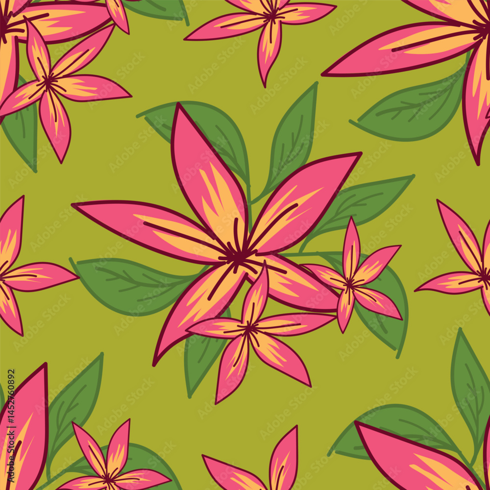 Obraz premium seamless floral pattern