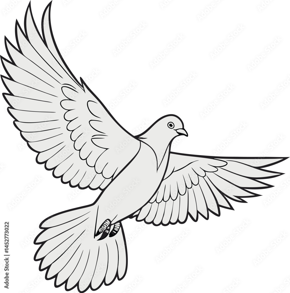 Obraz premium dove of peace vector
