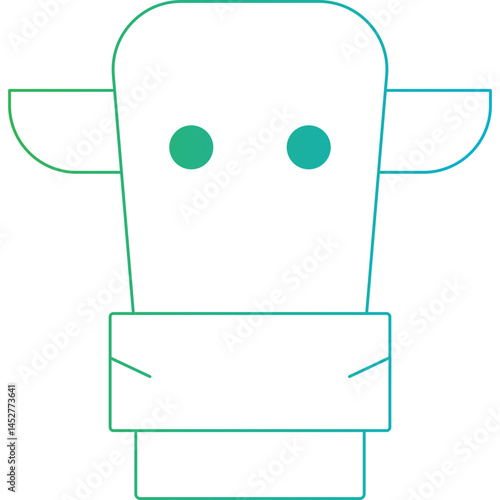 Cow icon single vector illustration