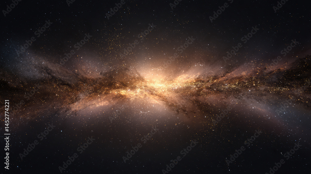 Fototapeta premium Deep Space Galaxy and Outer Space Backgrounds with Stars, Planets, Nebulae, and Copy Space — Perfect for Sci-fi, Astronomy and Futuristic Projects