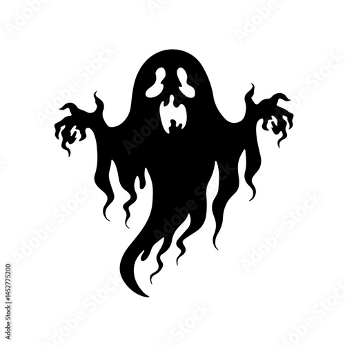 Mysterious Spectral Entity: Creepy and Ominous Ghostly Symbol