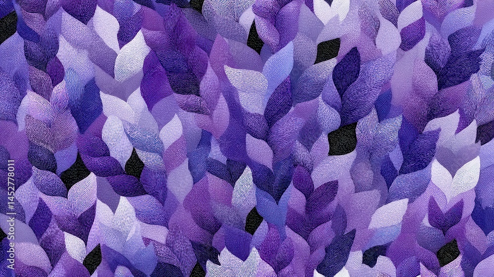 Abstract Purple Leaf Pattern Abstract Purple Leaf Pattern