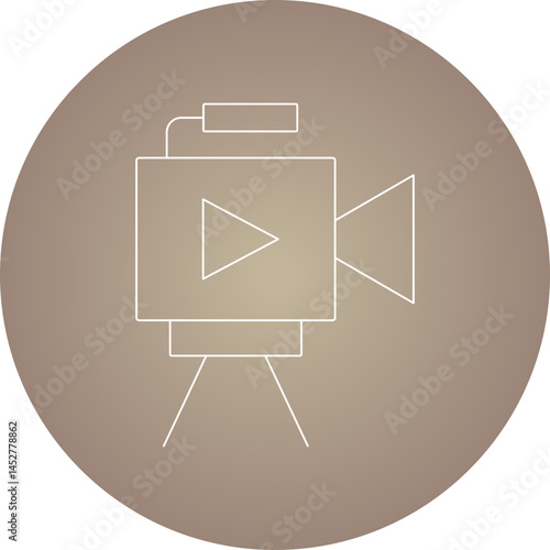 Video cam icon single vector illustration
