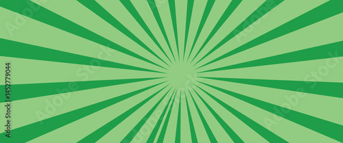 abstract green white sun rays, sunburst retro styled comics book texture background, halftone illustration, pop art concept Modern Halftone Composition