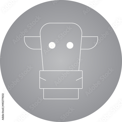 Cow icon single vector illustration
