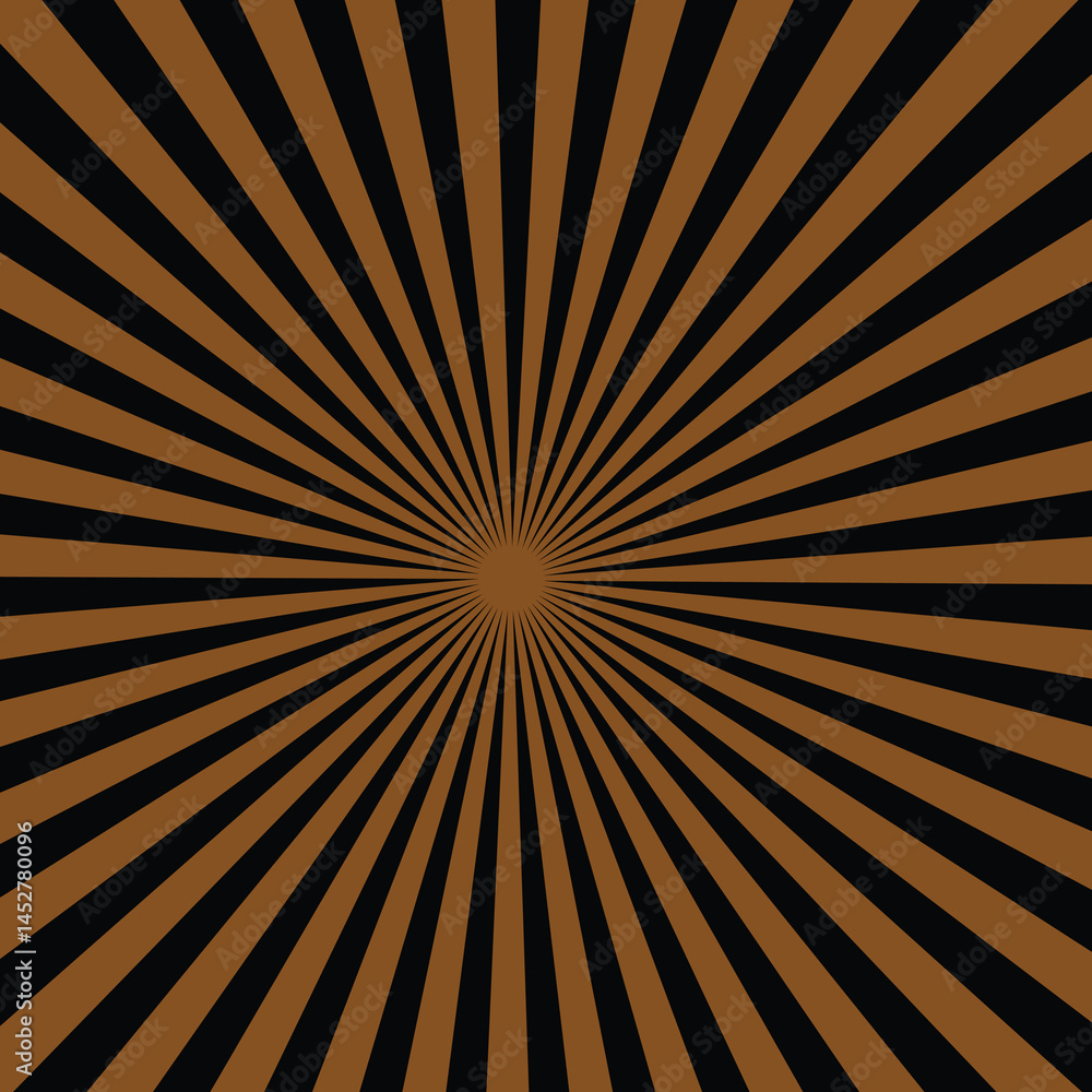 Obraz premium Black and White Sunburst Background Bold Retro Radial Rays Graphic Design.