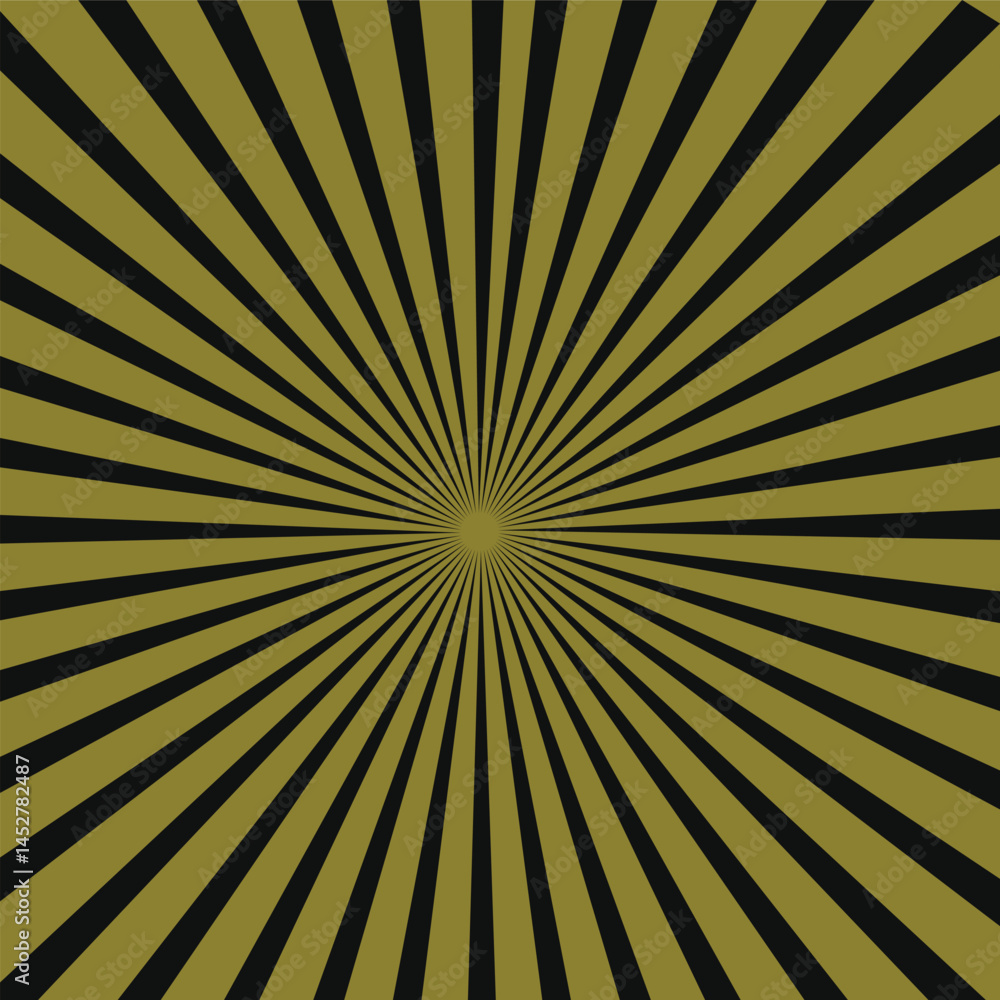 Obraz premium Green sun rays background with halftone. Cartoon funny retro pattern strip mock up.