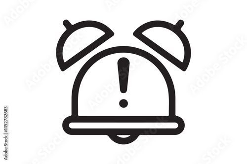 Alarm Alert Icon SVG Exclamation Mark Bell Warning Sign Clipart