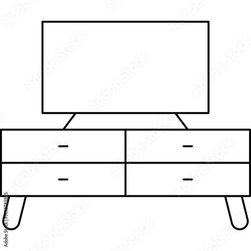 LCD icon single vector illustration