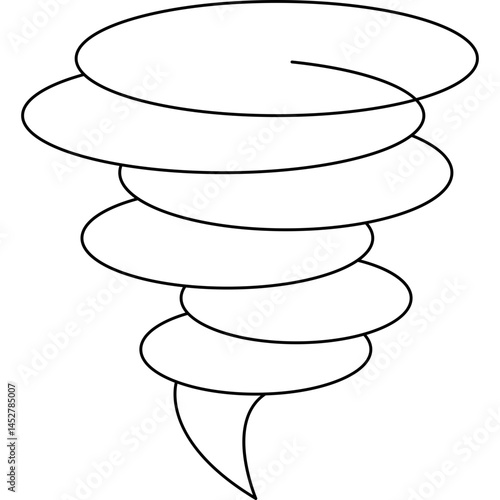 Tornado icon single vector illustration