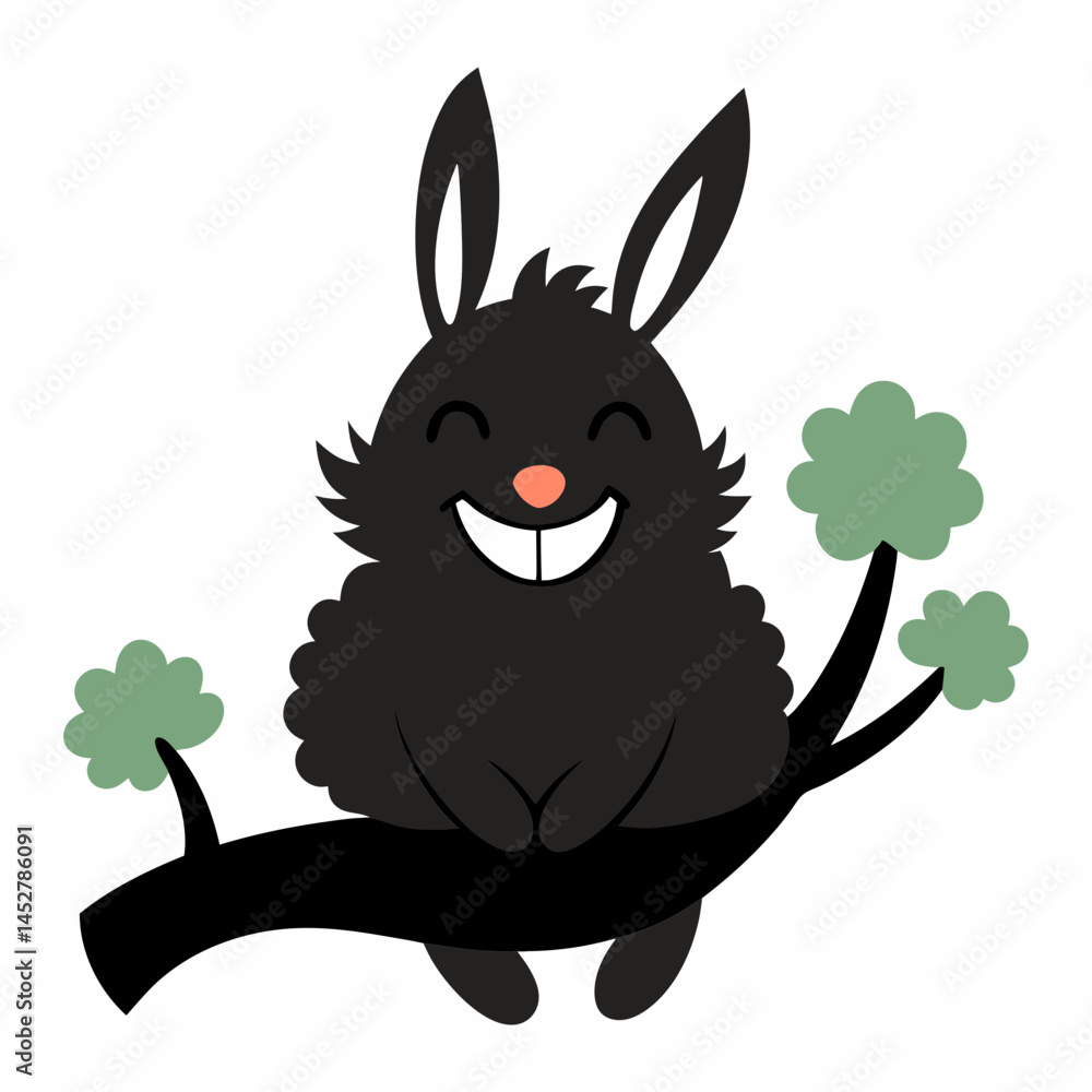 Obraz premium rabbit and carrot vector illustration