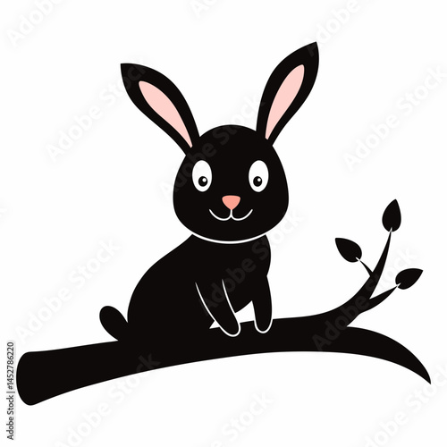 vector illustration of a rabbit