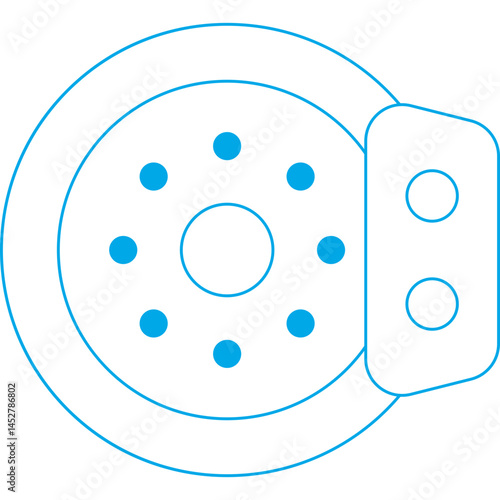 Brakes icon single vector illustration