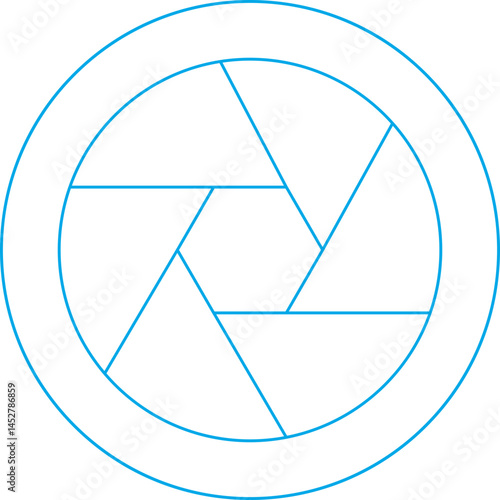 Camera shutter icon single vector illustration
