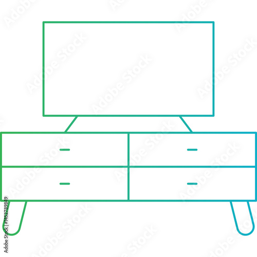 LCD icon single vector illustration