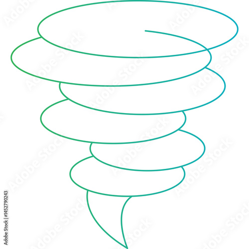 Tornado icon single vector illustration