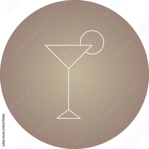 Glass icon single vector illustration