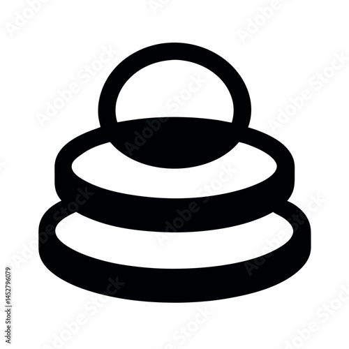 Stackable Ring Vector Silhouette Art