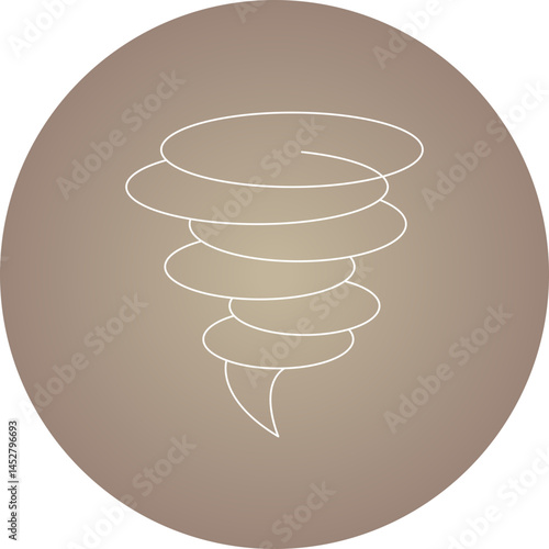 Tornado icon single vector illustration