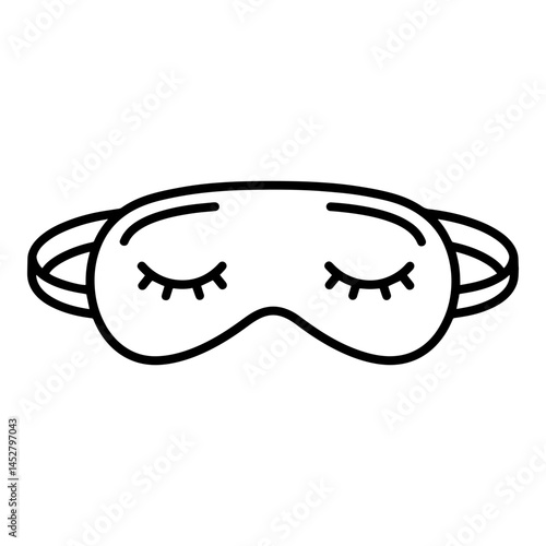 Sleep Mask Outline Design for Relaxation and Rest  