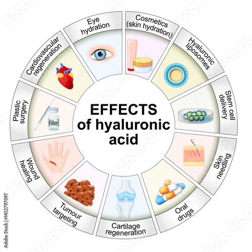 Effects of hyaluronic acid