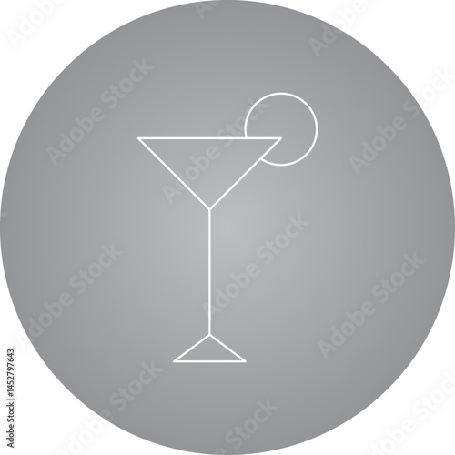 Glass icon single vector illustration