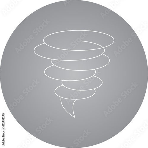 Tornado icon single vector illustration