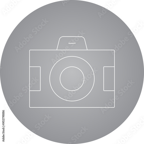 Camera icon single vector illustration