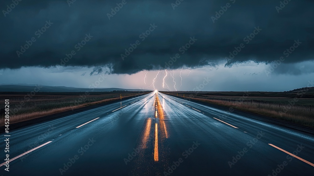 An open highway stretching into the distance