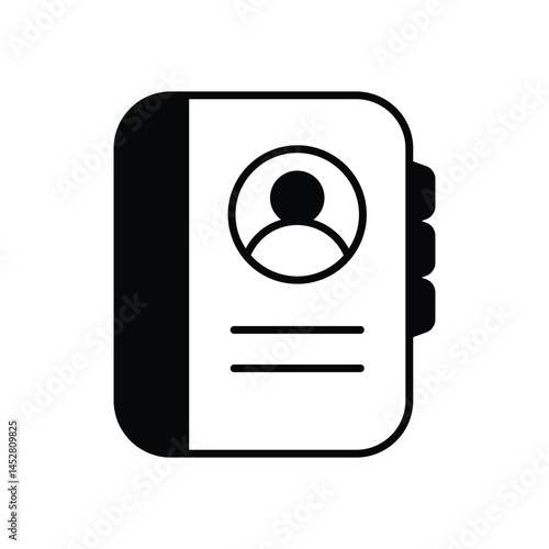 Address Book Vector icon