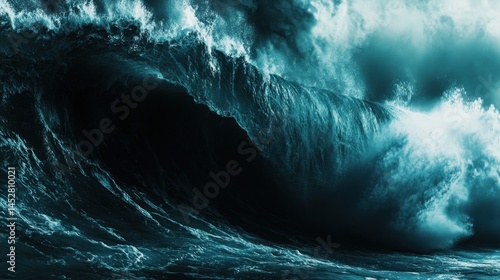 The Immense Power of Nature: A Gigantic Ocean Wave