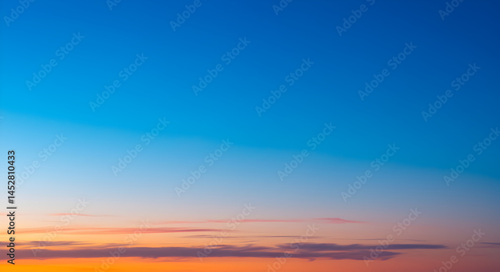 Fototapeta premium Vibrant Sunset Sky Background