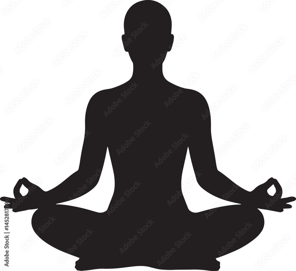 Meditation relaxation silhouette Meditation relaxation silhouette