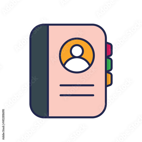 Address Book Vector icon