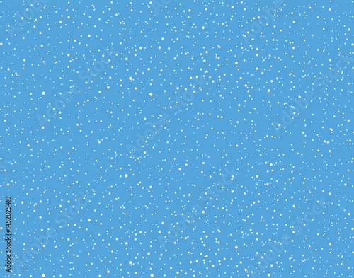 Snow fall. Vector drawing pattern