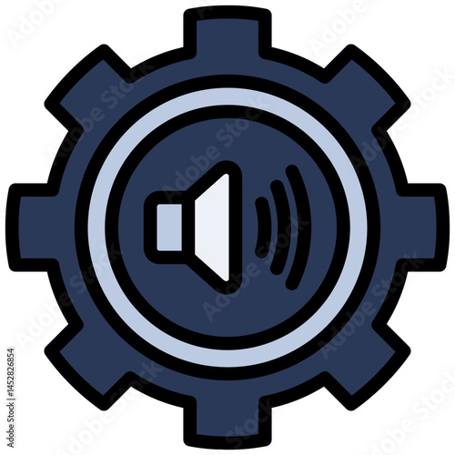 Volume Control Outline Design Icon, Audio Element Outline Design Icon Symbol