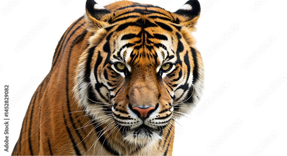 Fototapeta premium Majestic Tiger: Powerful and Beautiful Wildlife Image