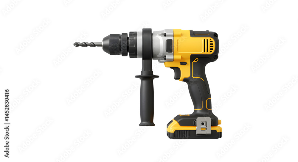 Cordless drill with highlighting features Cordless drill with highlighting features