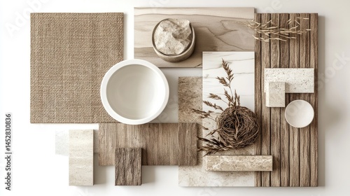 Earthy Tones Mood Board Natural Textures  Materials.