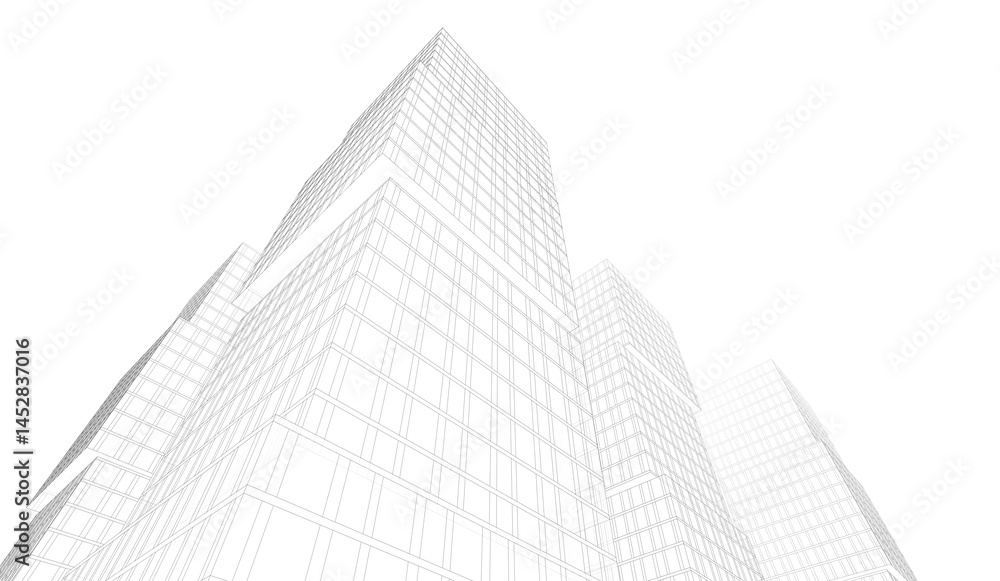 modern building in perspective modern building in perspective