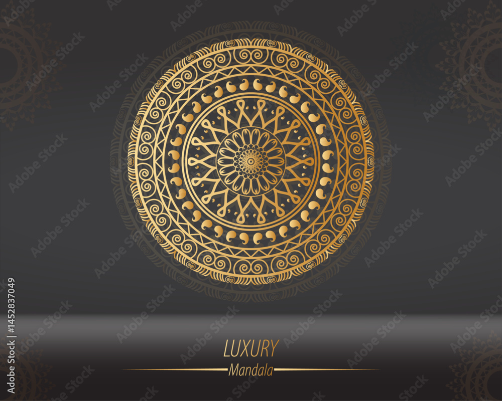 Luxury gold mandala ornament background design. Vector mandala for decoration invitation, cards, wedding, cover, brochure, flyer, banner. Luxury gold mandala ornament background design. Vector mandala for decoration invitation, cards, wedding, cover, brochure, flyer, banner.
