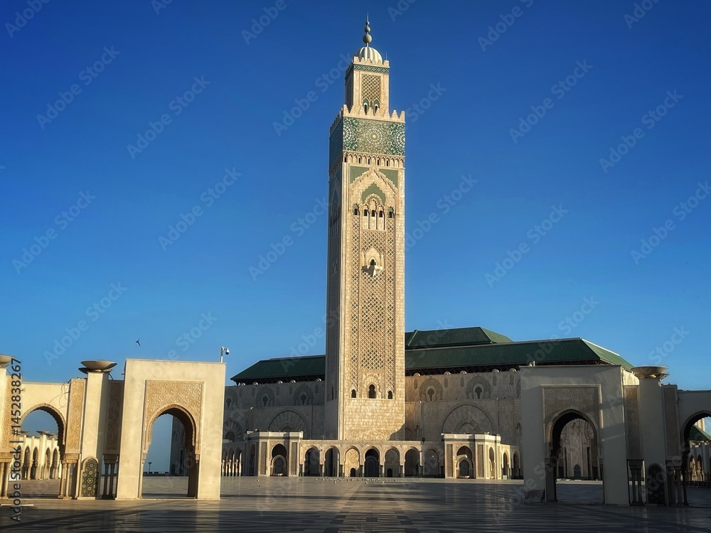 Fototapeta premium The Hassan II Mosque in Casablanca 