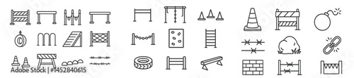 Various types of construction and playground equipment displayed in a clean layout during midday