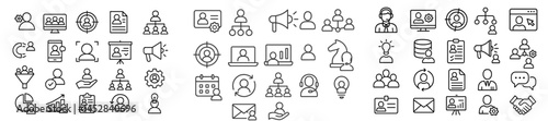 Icons for business and tech, enhancing digital communication and teamwork with modern workplace concepts and tools