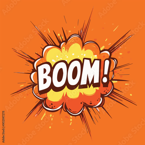 Comic book funny sound effect